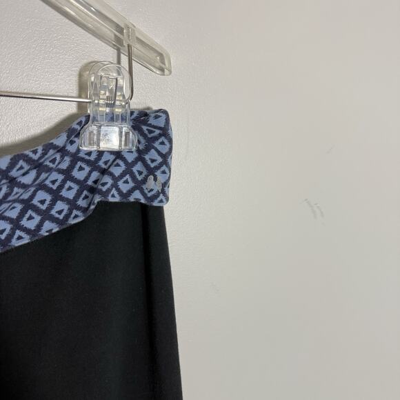 Y2K Foldover Waist Yoga Pants Flare Pants Victoria’s Secret Sz L Tall Black 90s - Picture 2 of 5